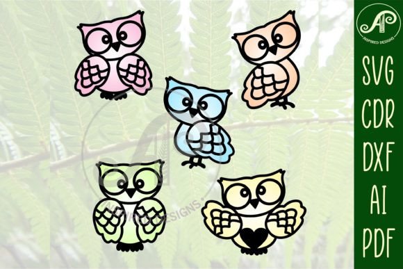 Adorable Owl Two Layer Laser Cut SVG Files for Crafting