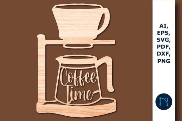 Beautiful Coffee Decor SVG for Paper Crafting
