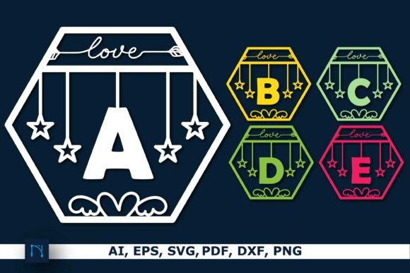 Charming Laser Cut Baby Alphabet Decor SVG Bundle