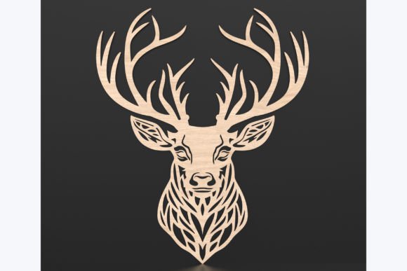 Crafting a Masterpiece: The Allure of Geometric Laser Cut Stag SVG Files