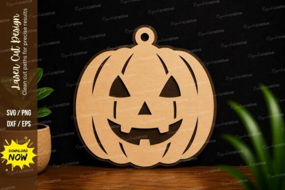 Halloween Pumpkin Face SVG Laser Cut Svg