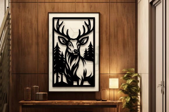Laser Cut Deer Wall Art SVG: A Nature-Inspired Design Asset