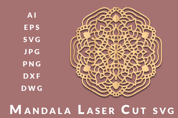 Mandala Digital Laser Cut SVG: Elevate Your Space